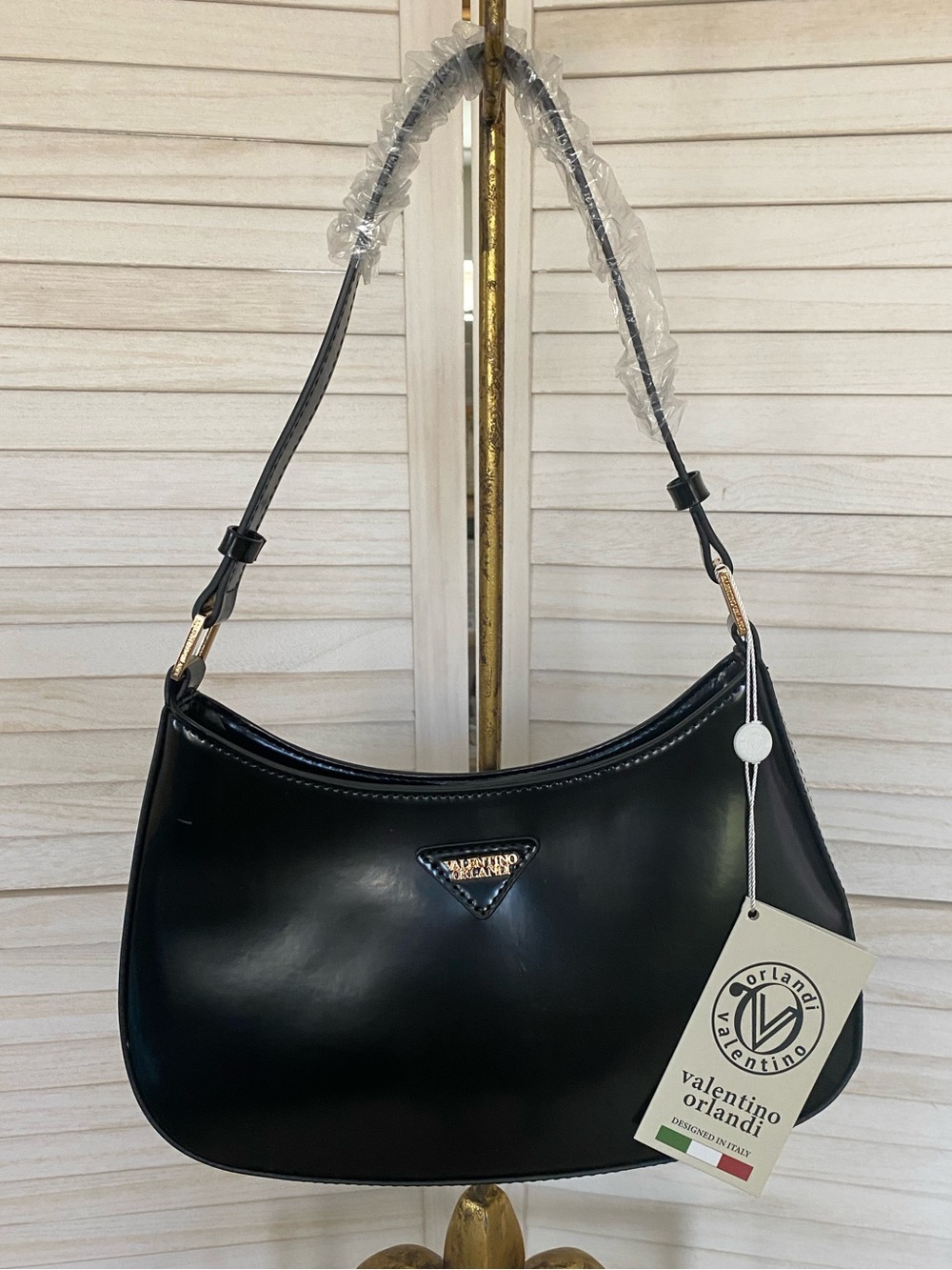 Valentino Orlandi Black Shoulder Bag NWT
